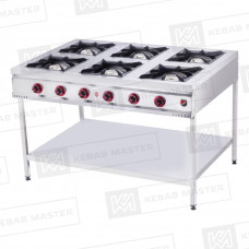Плита газовая напольная Silver TB-6D (ПРИРОДНЫЙ)