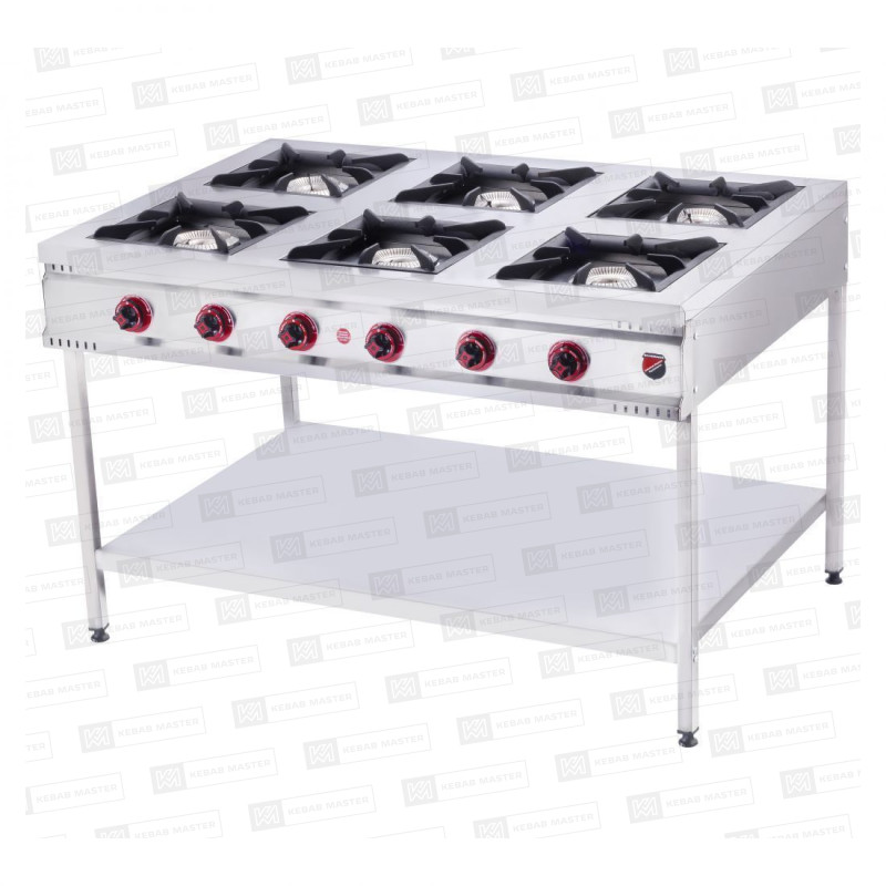 Плита газовая напольная Silver TB-6D (ПРИРОДНЫЙ)