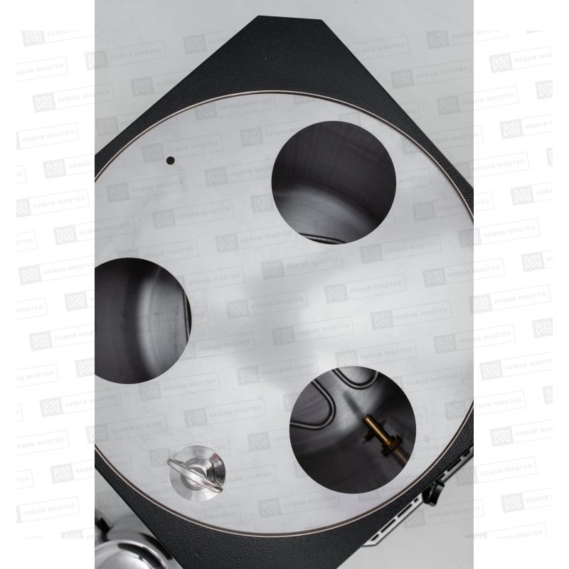 Бойлер для чая с тремя чайниками черный 36 л Silver EL-03 S