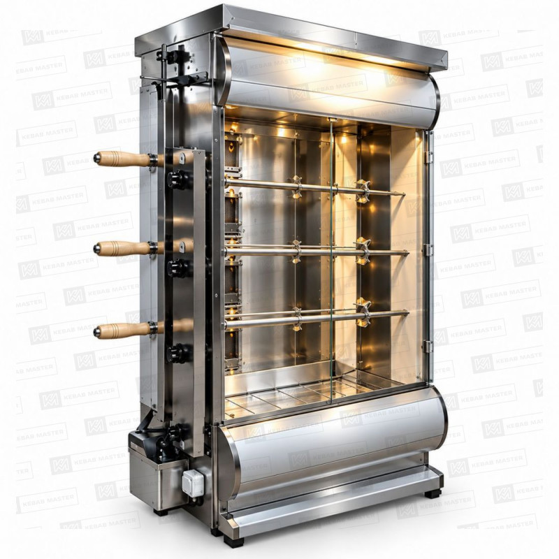 Гриль для кур Kebabmaster КРС-3 (12) (газовый)
